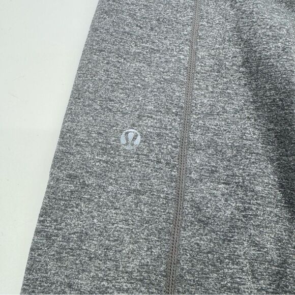 Lululemon Mudra‎ Pants Ruched Waist Yoga Leggings Heather Blurred Sz 4 - Picture 5 of 7